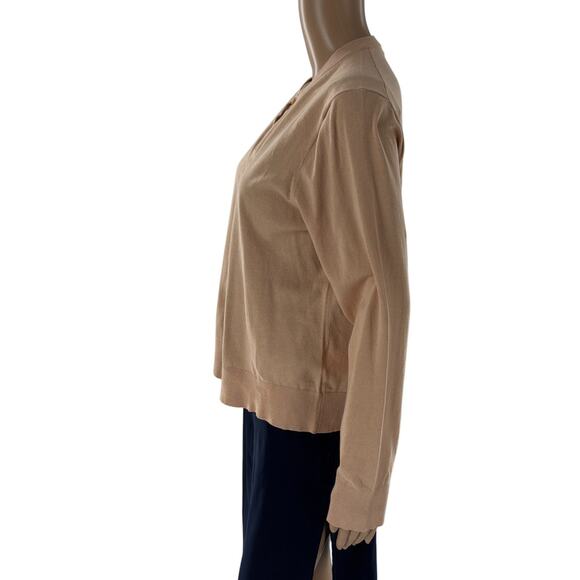 J. Crew Camel Tan Jackie Cotton Blend Cardigan Sweater - Picture 7 of 12